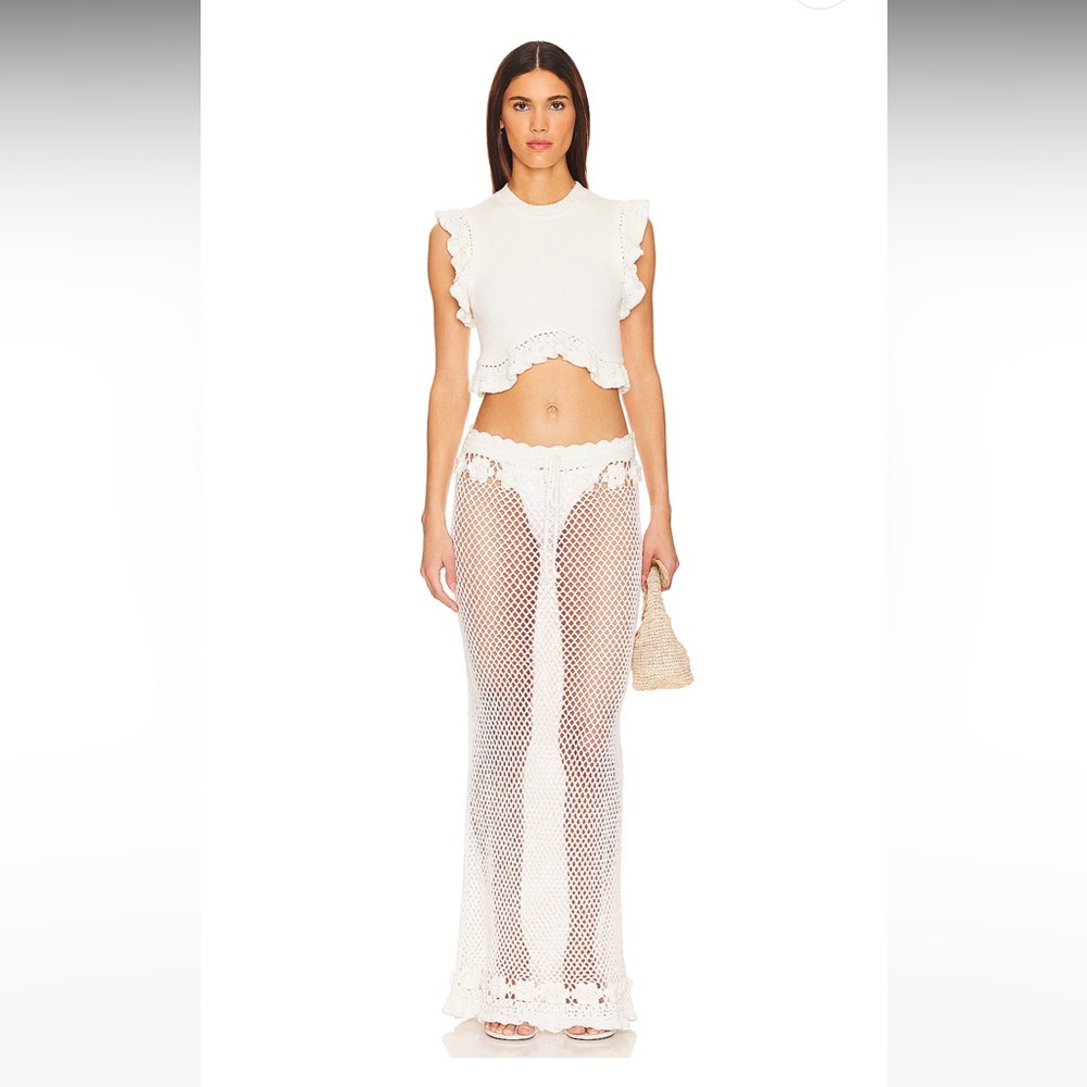 Tularosa Zanea ruffle maxi skirt AND top